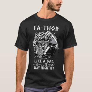 Camiseta Mens Fathor como um Pai muito mais poderoso do pai