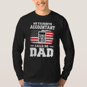 Camiseta Mens Favoritos Contabilista Me Chama Pai Incrível