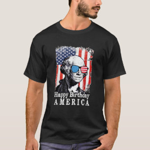 Camiseta Mens feliz aniversário américa Funny 4 de julho Ge