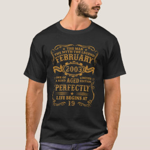 Camiseta Mens Fevereiro De 1975 O Homem Mito Legenda De 47
