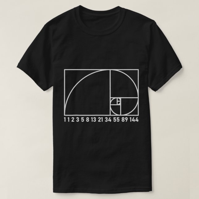 Camiseta Mens Fibonacci Dia 1, 1, 2, 3 Geek Engraçado E Mat (Frente do Design)