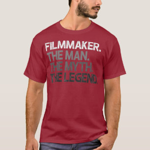 Camiseta Mens Filmmaker Diretor de Cinema Homem O Mito