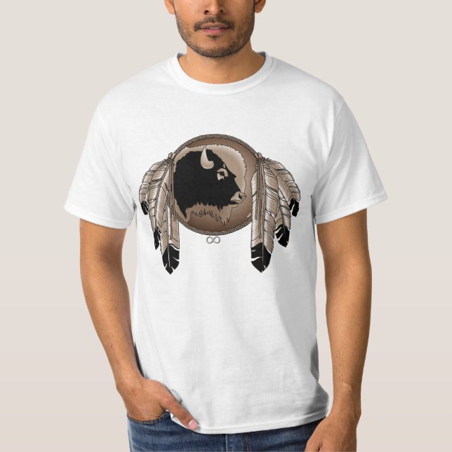 Camiseta Mens First Nation Metis Wildlife (Frente)