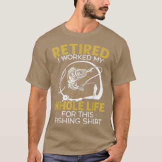 Camiseta Mens Fisher Gancho Pesca Vovô Pescador
