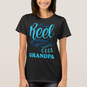 Camiseta Mens Fisheries Reel Legal Grandpa Pais Pescadores