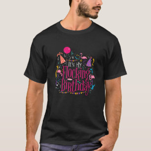 Camiseta Mens Flamingo Festa de aniversário Flamingo Gifs P