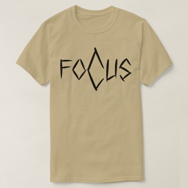 Camiseta Mens FOCUS Gym Malhação Workout Bodybuilding Motiv (Frente do Design)