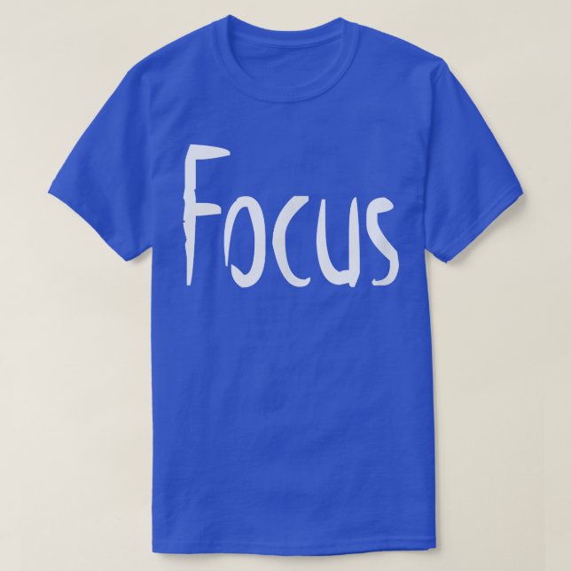 Camiseta Mens FOCUS Gym Malhação Workout Bodybuilding Motiv (Frente do Design)