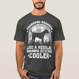 Camiseta Mens Fohound Vovô Funny Moon Vintage Fohound Do