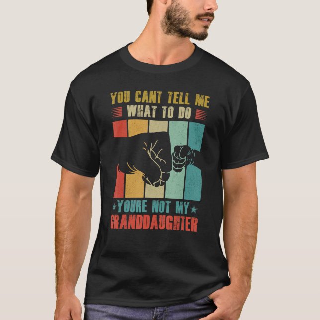 Camiseta Mens Forever Pai Ts Você não é minha neta (Frente)