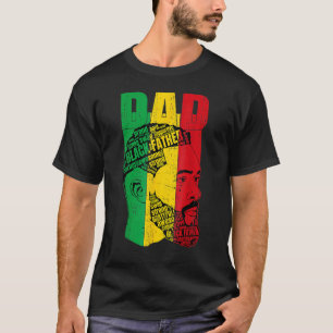 Camiseta Mens Fortes Pai Negro Rei Africano