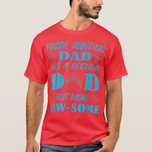 Camiseta Mens Fóssil Caçando Pai Como Um Regular, mas mais