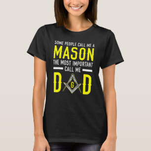 Camiseta Mens Freemason Pai Masonic Fraternal Freemasonry S
