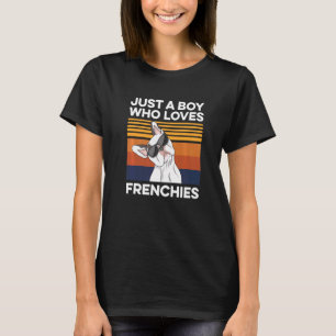 Camiseta Mens French Bulldog Citação Pelo Seu Francês Husba