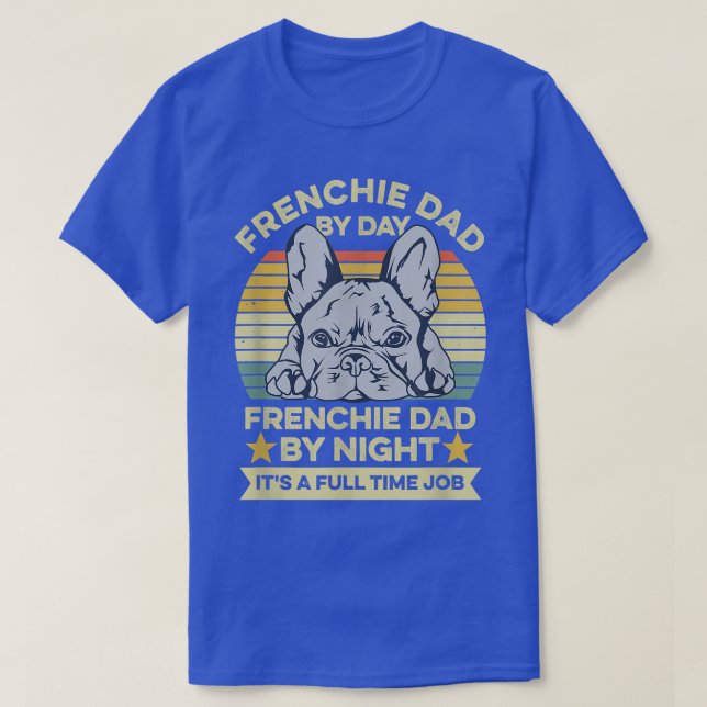Camiseta Mens French Bulldog Design para seu Pai francês  (Frente do Design)
