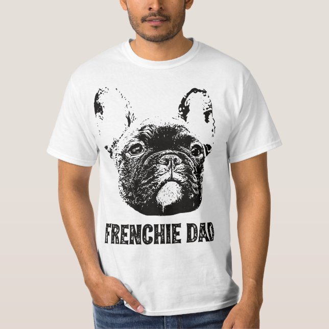 Camiseta Mens Frenchie Dad - French Bulldog Dad  (Frente)