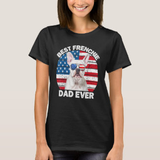 Camiseta Mens Frenchie Pai 4 De Julho Bulldog Francês Para