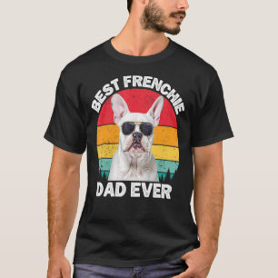 Camiseta Mens Frenchie Pai White Buldogue For Men D