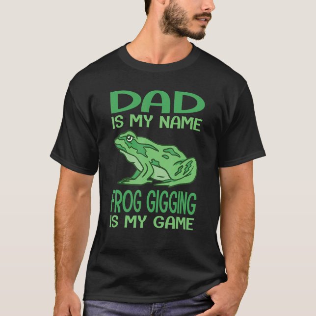 Camiseta Mens Frog Catching & Toad Hunting for a Bullfrog H (Frente)