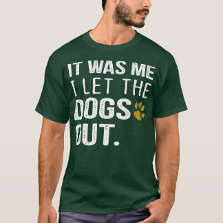 Camiseta Mens Fui Eu Que Deixei Os Cachorros Sair Dos Patos
