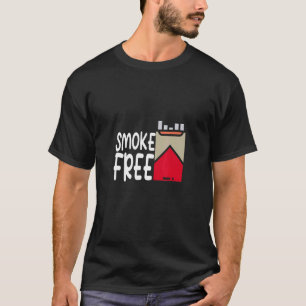 Camiseta Mens Fumar Sem Fumar Não Fumar Nicotina