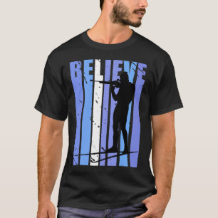 Camiseta Mens Funky Mens Atirando Armas Biatlo Alvo Esqui S