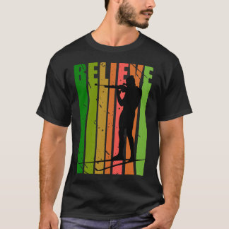 Camiseta Mens Funky Mens Atirando Armas Biatlo - Espírito