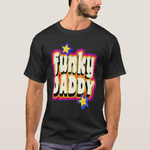 Camiseta Mens Funky Vintage Retro 70s Funky Pai Disco Dan