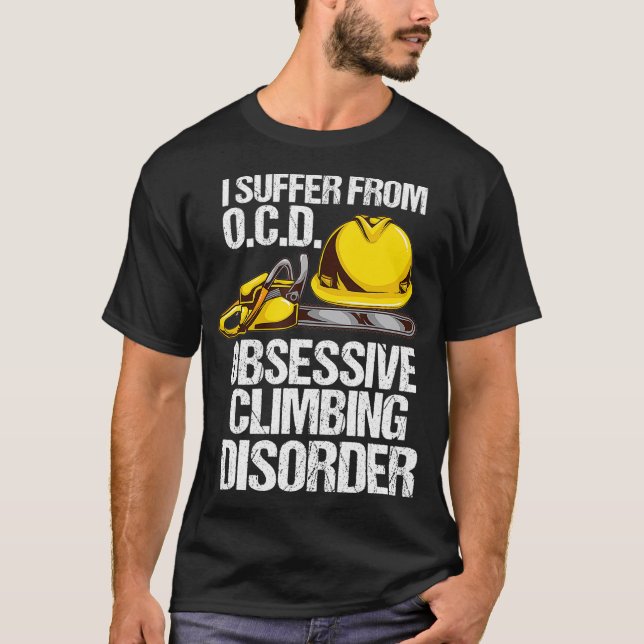 Camiseta Mens Funny Arborist Tree Climber Gift - TOC Climbi (Frente)