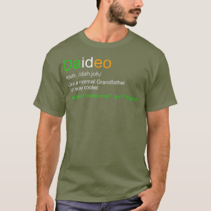Camiseta Mens Funny Daideo Irlanda Avô Avô