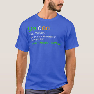 Camiseta Mens Funny Daideo Irlanda Avô Avô Defi
