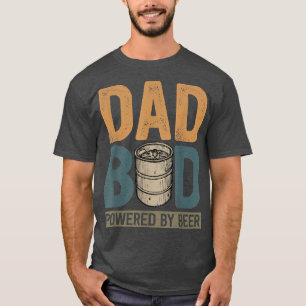 Camiseta Mens Funny Fathers Day Dad Bod Jokes Powered By Be