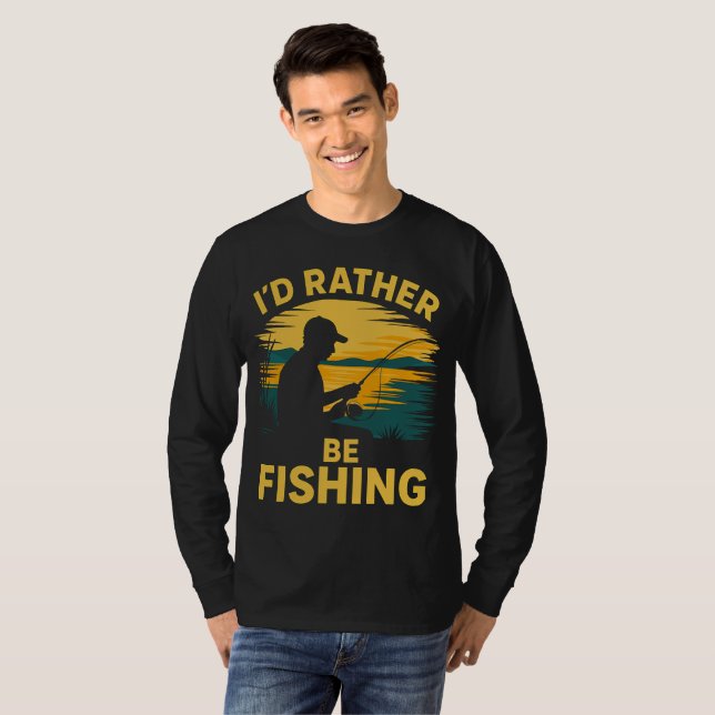 Camiseta Mens funny fishing (Frente Completa)