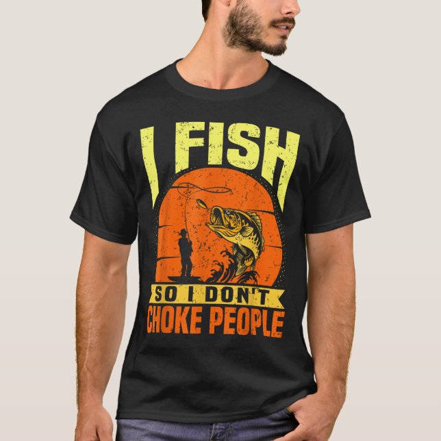 Camiseta Mens Funny Fishing Quotes Joke Sarcasm  (Frente)
