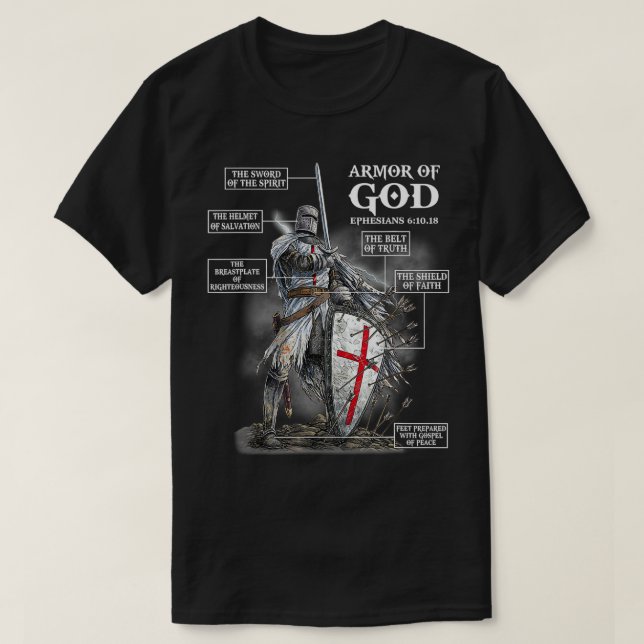 Camiseta Mens Funny Knight Templar Anatomia Para Christian  (Frente do Design)
