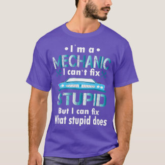Camiseta Mens Funny Mechanic Citação Eu Sou Um Mec Mecânico