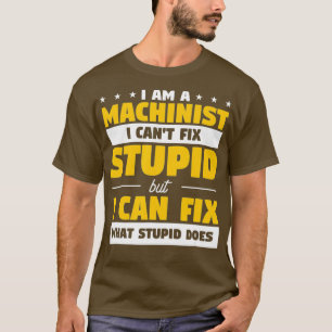 Camiseta Mens Funny Mechanic Machine Cote Para Uma CNC