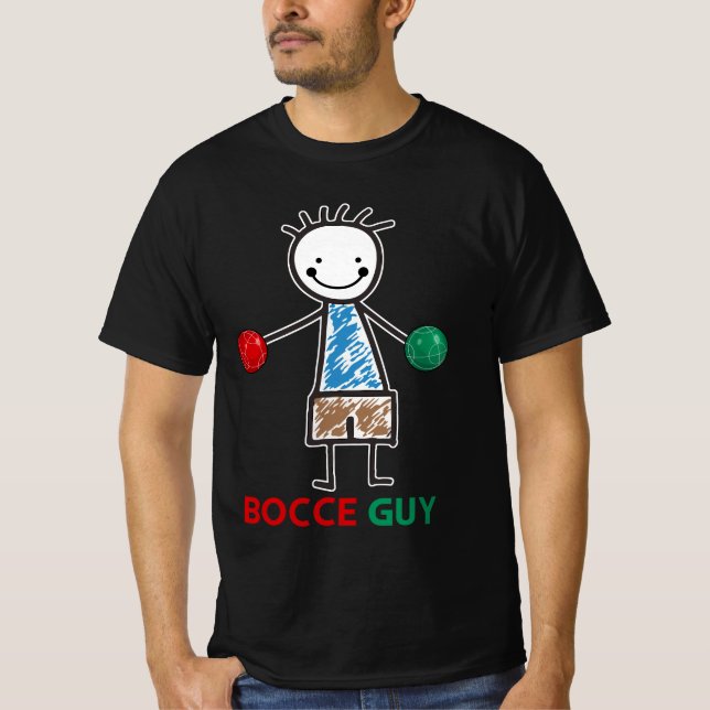 Camiseta Mens Funny Meme Bocce Ball Design Bocci Esporte (Frente)