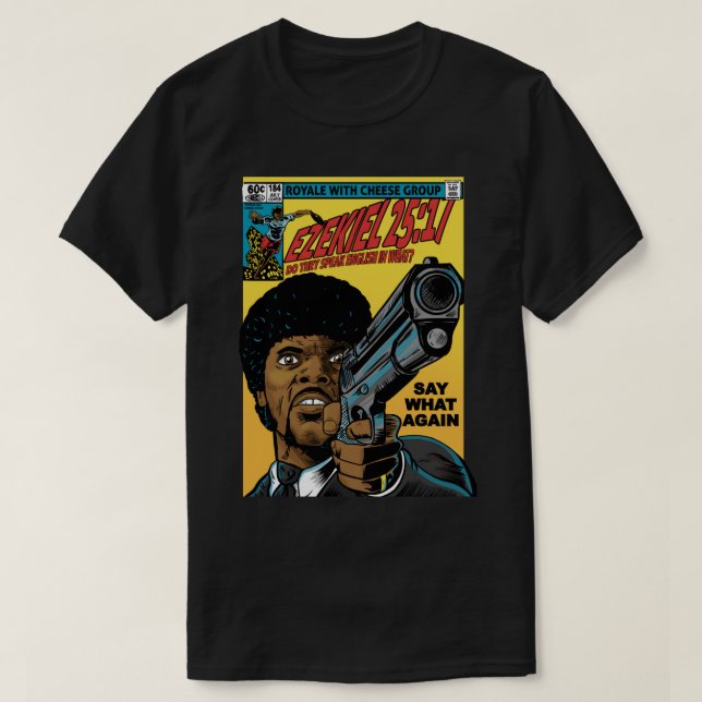 Camiseta Mens Funny Pulp Film Ficiton Gift For Everyone (Frente do Design)