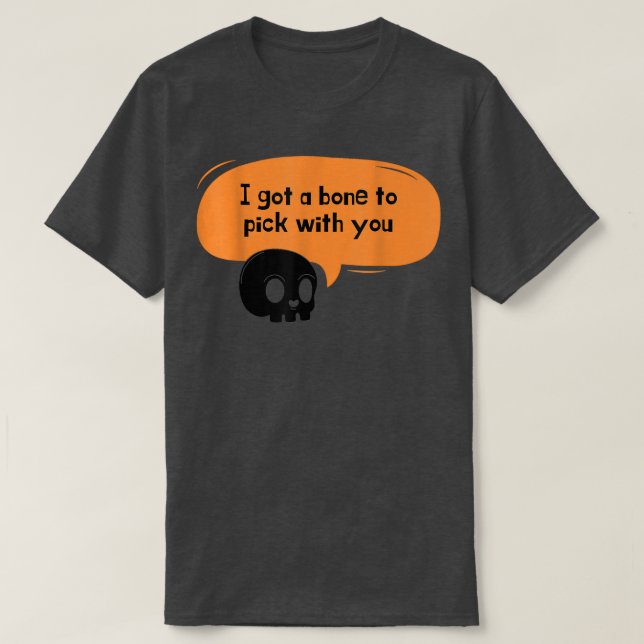 Camiseta Mens Funny Skeleton Pun  (Frente do Design)