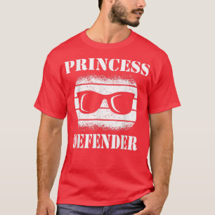 Camiseta Mens Funny Tee For Fathers Day Princess Defender O