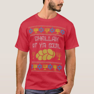 Camiseta Mens Funny Ugly Hanukkah Correspondente Casal Chal