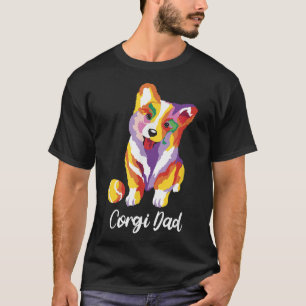Camiseta Mens Funny Welsh Corgi Pembroke para Pai de Cachor