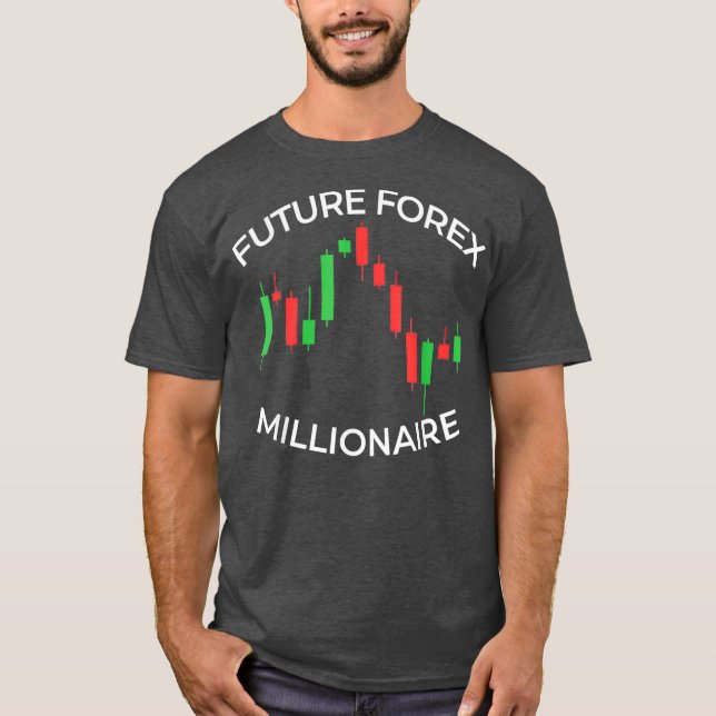 Camiseta Mens Future Forex Millionaire Day Trader Stock (Frente)
