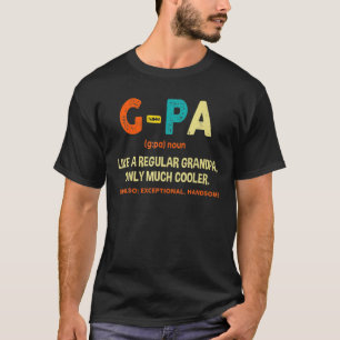 Camiseta Mens G-Pa Definição Como Um Avô Regular Apenas