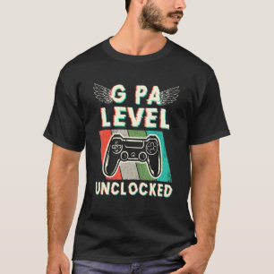 Camiseta Mens G Pa Nível Desbloqueado Levado Até G Pa Pai