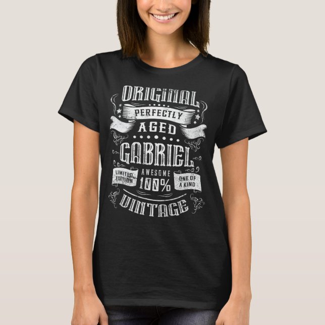 Camiseta Mens Gabriel Original Vintage (Frente)