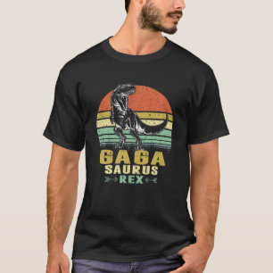 Camiseta Mens Gagasaurus T Rex Dinossaur Funny Gaga Saurus