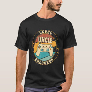 Camiseta Mens Gamer Novo Tio Pai Mãe Bebê Pré-Anúncio