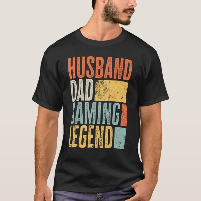 Camiseta Mens Gaming Pai Marido Legendário Melhor Reitor (Frente)